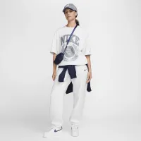Nike Sportswear Essential жіноча оверсайз футболка колір коричневий