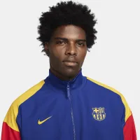 FC Barcelona Strike чоловічі Nike Dri-FIT Soccer Track Куртка блакитний