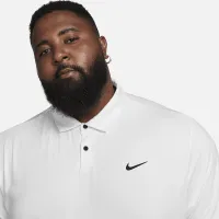 Nike Dri-FIT Tour мужские Solid для гольфа Polo цвет белый