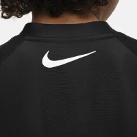 Nike Swim 3-D Swoosh Big детские (для мальчиков) Long-Sleeve Zip Hydroguard цвет черный