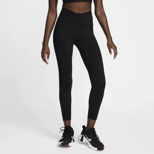 Nike One Wrap женская С высокой Талией 7/8 лосины цвет черный