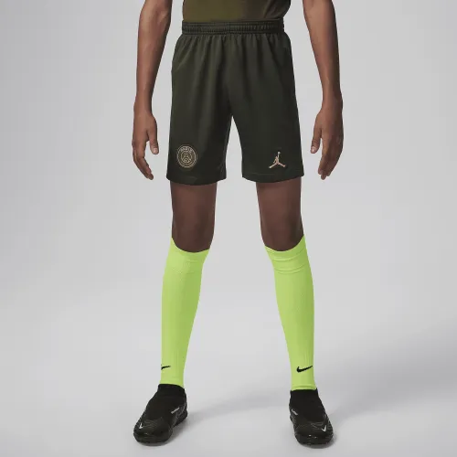 Paris Saint-Germain 2023/2024 Fourth Big дитячі Nike Dri-FIT Soccer Replica шорти колір зелений