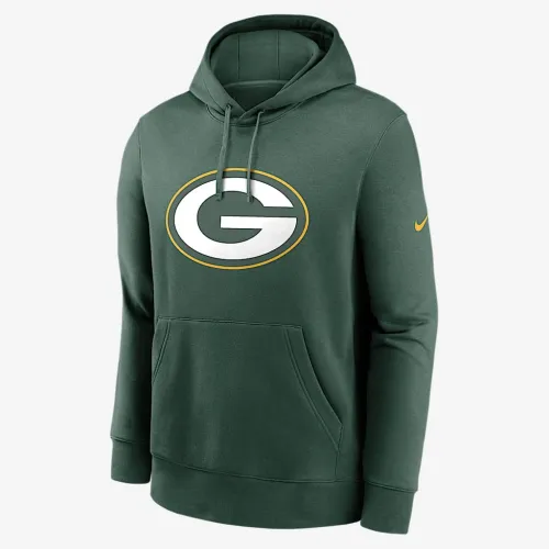 цвет зеленый Bay Packers мужские Nike NFL Pullover Толстовка с капюшоном цвет зеленый