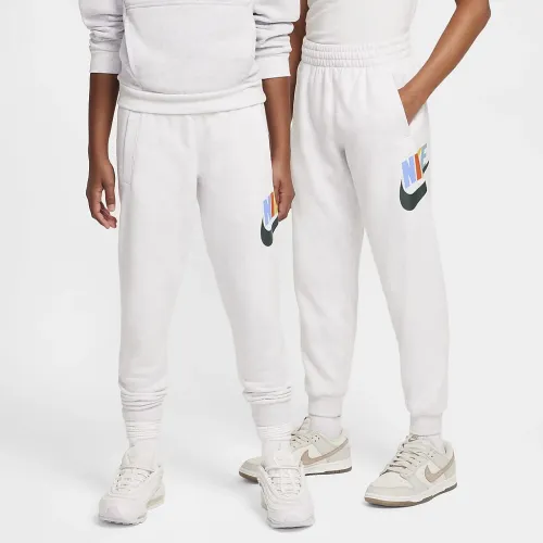 Nike Club Fleece Big дитячі Joggers колір коричневий