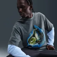 Nike мужские баскетбольные футболка цвет серый