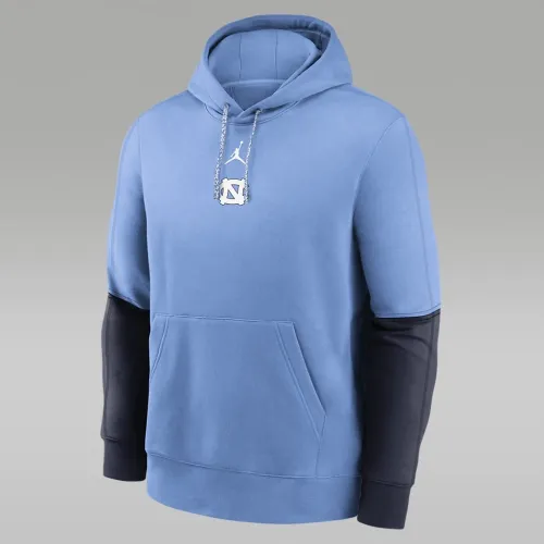 North Carolina Tar Heels Sideline Team Issue Club чоловічі Nike College Pullover Толстовка з капюшоном блакитний