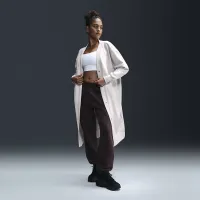 Nike Sportswear Phoenix Fleece жіноча оверсайз Long Cardigan колір коричневий