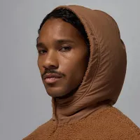 Nike Jordan Flight чоловічі High-Pile Fleece Pullover Толстовка з капюшоном колір коричневий