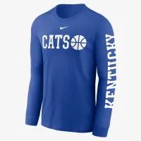 Kentucky Wildcats баскетбольные Icon мужские Nike College Long-Sleeve футболка синий