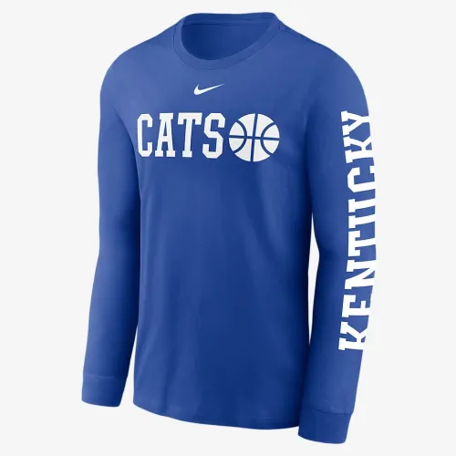 Kentucky Wildcats баскетбольные Icon мужские Nike College Long-Sleeve футболка синий