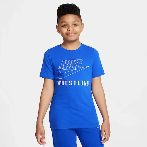 Nike Swoosh Big детские Wrestling футболка синий