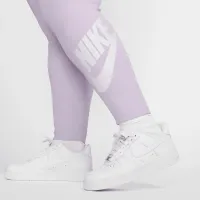 Nike Sportswear Classics жіноча З високою талією Graphic лосіни (великі розміри) колір фіолетовий