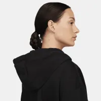 Nike Sportswear Club Fleece женская оверсайз Cropped Толстовка с капюшоном цвет черный