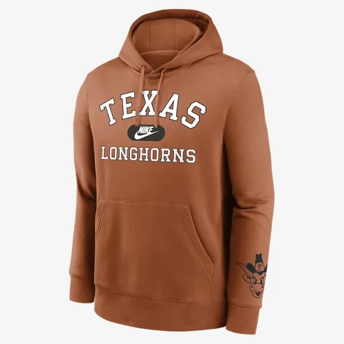 Texas Longhorns Legacy Club Foundational чоловічі Nike College Pullover Толстовка з капюшоном Orange