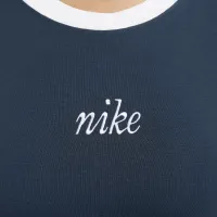 Nike Sportswear Chill Knit жіноча Slim Cropped Tee блакитний