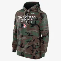Arizona Wildcats Military Appreciation Club Men’s Nike College Pullover Толстовка с капюшоном цвет зеленый