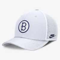 Brooklyn Dodgers Cooperstown Rise мужские Nike Dri-FIT MLB Trucker Adjustable Hat цвет белый