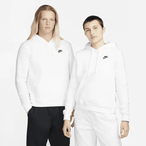 Nike Sportswear Club Fleece женская Pullover Толстовка с капюшоном цвет белый
