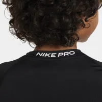 Nike Pro Big детские (для мальчиков) Dri-FIT Short-Sleeve Top цвет черный