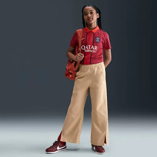 Nike Sportswear Big дитячі (Girls') Woven Wide-Leg Pants колір коричневий