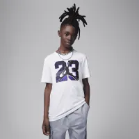 Nike Air Jordan 12 Retro 23 Tee Big Kids T-Shirt White