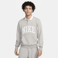 Nike Club Fleece чоловічі Long-Sleeve Fleece Polo колір сірий