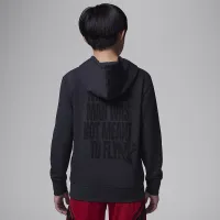 Nike Jordan J-Day Big дитячі Brooklyn Fleece Pullover Толстовка з капюшоном колір чорний