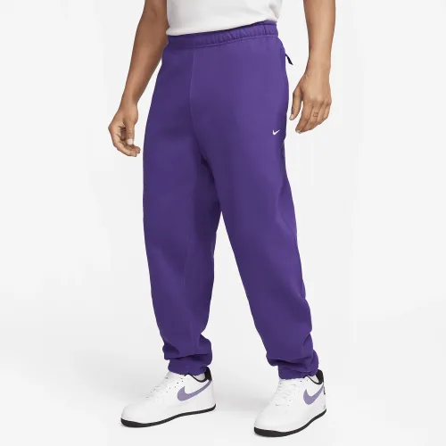 Nike Solo Swoosh чоловічі Fleece Pants колір фіолетовий