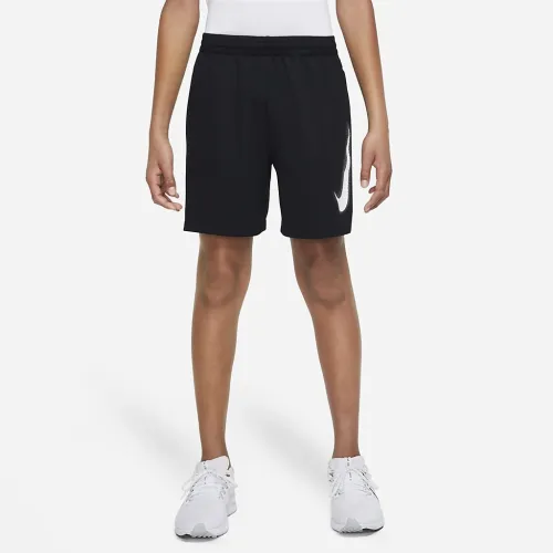 Nike Multi Big дитячі (для хлопчиків) Dri-FIT Graphic тренувальні шорти колір чорний