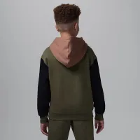 Nike Jordan MJ Brooklyn Big детские Fleece Pullover Толстовка с капюшоном цвет зеленый