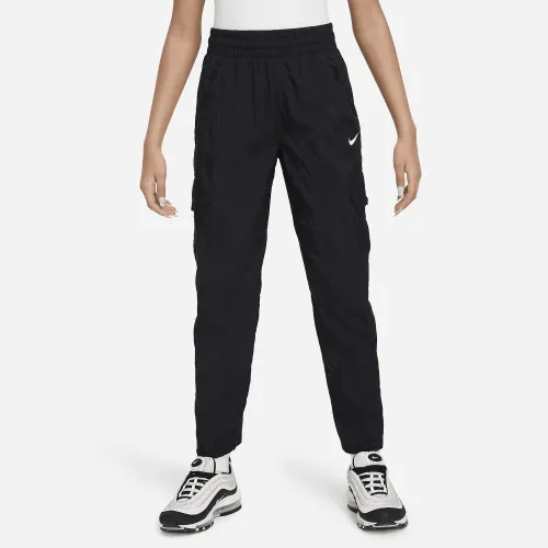 Nike Sportswear Big дитячі (Girls') З високою талією Woven Cargo Pants колір чорний