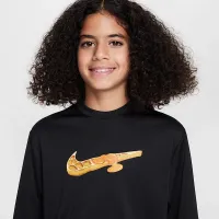 Nike Swim Hydroguard Big дитячі (для хлопчиків) Dri-FIT Short-Sleeve Top колір чорний