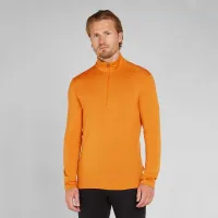 Футболка Icebreaker Merino 200 Oasis Long Sleeve Half Zip Thermal B0436701K1 - оранжевая