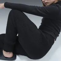 Nike Sportswear Phoenix Cozy Букле жіноча З високою талією оверсайз Knit Pants колір чорний