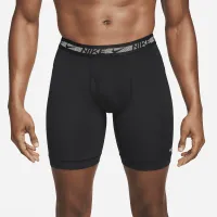 Nike Dri-FIT Ultra Stretch Micro чоловічі Long Boxer Brief (3 пари) колір чорний