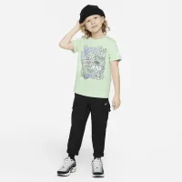 Nike Little детские Doodlevision футболка цвет зеленый