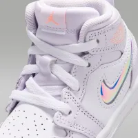 Nike Jordan 1 Mid SE Little детские Кроссовки цвет фиолетовый