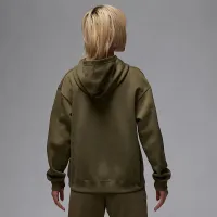 Nike Jordan Brooklyn Fleece жіноча Pullover Толстовка з капюшоном колір зелений