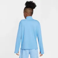 Nike Multi Big дитячі (для хлопчиків) Dri-FIT UV Long-Sleeve 1/2-Zip Top блакитний