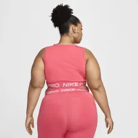 Nike Pro жіноча Dri-FIT Cropped Tank Top (великі розміри) Pink