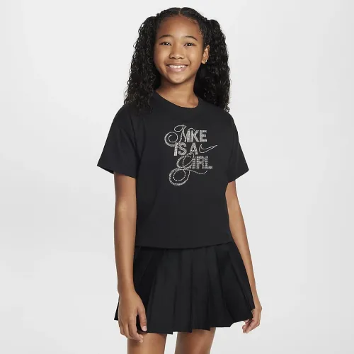 Nike Sportswear Big дитячі (Girls') футболка колір чорний