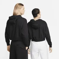Nike Sportswear Club Fleece жіноча оверсайз Crop Graphic Толстовка з капюшоном колір чорний