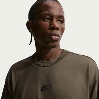 Nike Sportswear Premium Essentials мужские Long-Sleeve футболка цвет коричневый