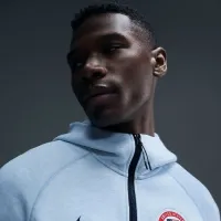 Team USA Tech Fleece Windrunner мужские Nike Full-Zip Толстовка с капюшоном синий