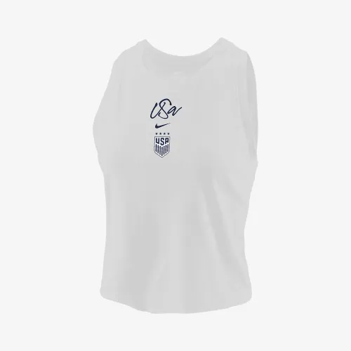 USWNT женская Nike Soccer Cropped Tank Top цвет белый