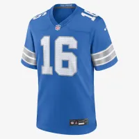 Jaколір червоний Goff Detroit Lions чоловічі Nike NFL Game Football Jersey блакитний