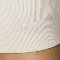 Nike Sportswear Chill Knit женская Slim Long-Sleeve Cropped Sweater 1/2-Zip Top цвет коричневый