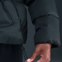 Nike Sportswear Windpuffer женская Storm-FIT Loose Hooded Down Puffer цвет зеленый