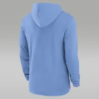 North Carolina Tar Heels Sideline чоловічі Nike Dri-FIT College Long-Sleeve Hooded Top блакитний