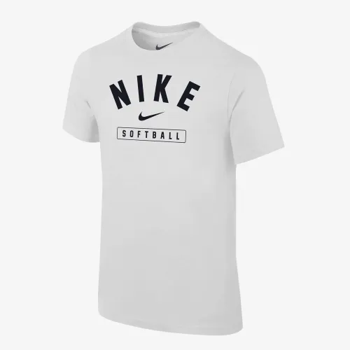 Nike Big дитячі Softball футболка колір білий